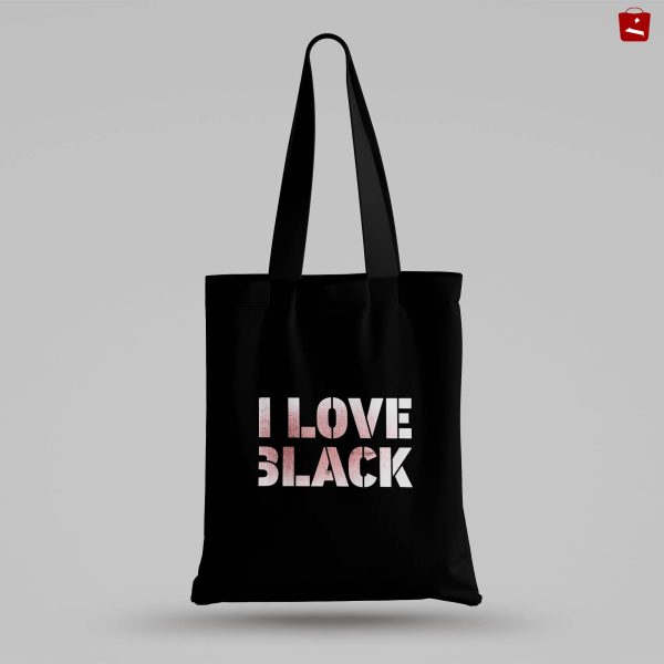 Էկո պայուսակ՝ «I love black»