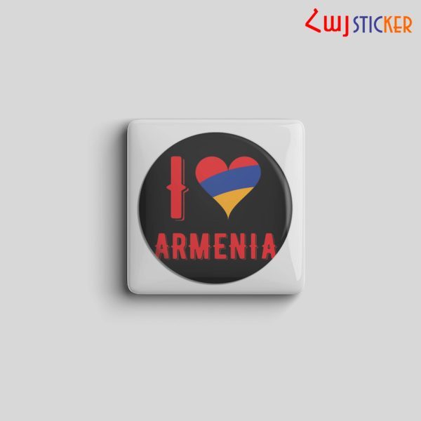 3D սթիքեր` «I love Armenia»