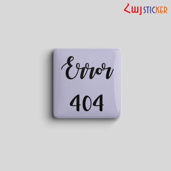 3D սթիքեր` «Error 404»