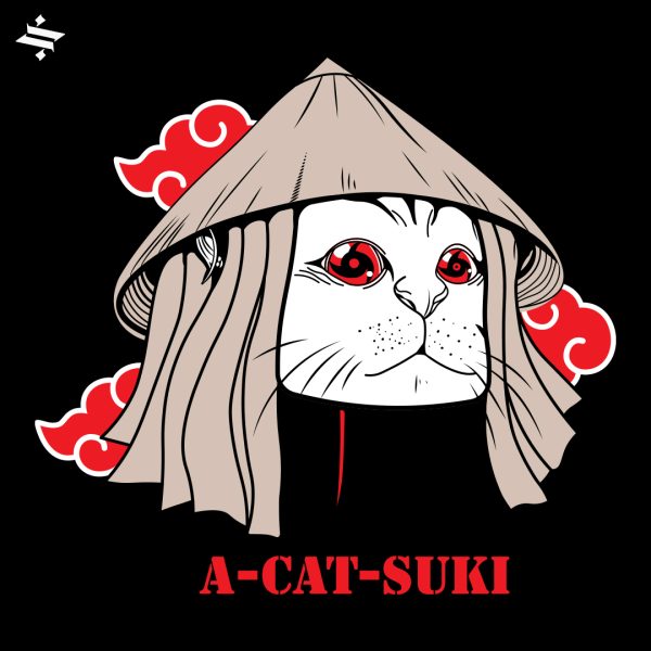 Կարճաթև շապիկ ՝ «A cat suki»